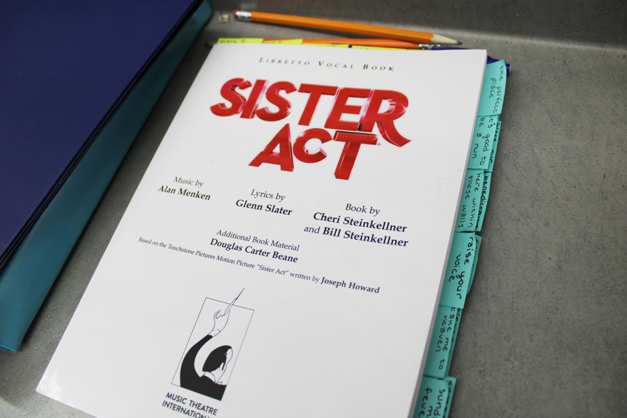 A picture of the play script written by Sheri and Bill Steinkellner