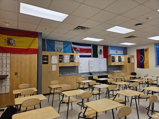 Photo of Lenhart’s spanish classroom.

